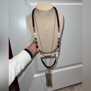 Stella & Dot Genevieve Tassel Necklace